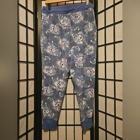 Blue‎ Stitch Print Jogger Pants Size Large - Picture 4 of 5